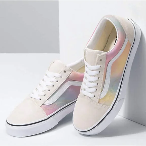 Vans Old Skool Aura Shift & White Skate Sneakers - Picture 1 of 15